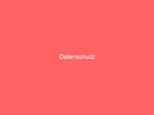 datenschutz